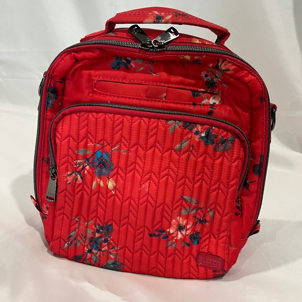 Lug Ranger bag & Rodeo wallet set - Red Floral *EUC*